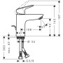 hansgrohe Logis Einhebel-Waschtischmischer 100 LowFlow
