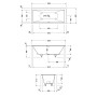 Duravit DuraSquare Badewanne Rechteck 180 x 80 cm, Einbauversion