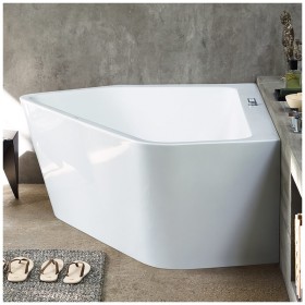Duravit Paiova 5-Eck Badewanne links, mit Verkleidung 177 x 130 cm