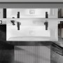 hansgrohe Xevolos E Waschtisch 120 x 48 cm mit 2 Hahnlöchern ohne Überlauf