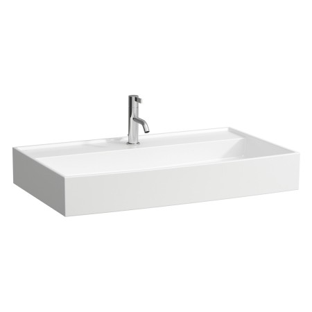 LAUFEN Kartell Waschtisch 80 x 46 cm, mit 1 Hahnloch, ohne Überlauf