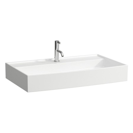 LAUFEN Kartell Waschtisch 80 x 46 cm, mit 1 Hahnloch, ohne Überlauf