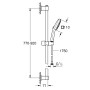 GROHE Vitalio Comfort 110 Brausestangenset 90 cm mit 2 Strahlarten