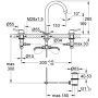 GROHE Concetto 3-Loch-Waschtischbatterie