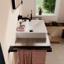 hansgrohe Xanuia Q Aufsatzwaschtisch geschliffen 550/480 ohne Hahnloch mit Überlauf
