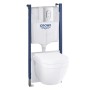 GROHE Solido 5 in 1-Set für WC mit Euro-Keramik Tiefspül-WC, Bauhöhe 113 cm