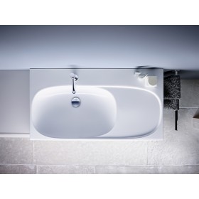 Geberit Acanto Waschtisch mit Ablagefläche rechts 90 x 48,2 cm