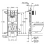 GROHE Solido 5 in 1-Set für WC mit Euro-Keramik Tiefspül-WC, Bauhöhe 113 cm