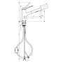 hansgrohe Zesis M33 Einhebel-Küchenarmatur 150 mit Ausziehbrause, 2 Strahlarten