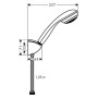 hansgrohe Crometta 85 1jet/Porter C Set 125 cm