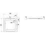 LAUFEN Platina Duschwanne 90 x 90 cm ohne Antislip