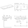 Geberit Acanto Doppelwaschtisch 120 x 48,2 cm