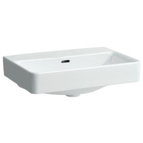 LAUFEN PRO S Compact Waschtisch 55 cm ohne Hahnloch, mit Überlauf