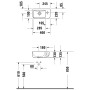 Duravit ME by Starck Handwaschbecken 40 cm, 1 Hahnloch durchgestochen rechts