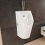 hansgrohe EluPura Original S Urinal mit Zulauf von oben und Ablauf nach unten/hinten spülrandlos, HygieneEffect