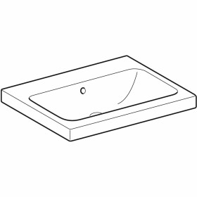 Geberit iCon Light Waschtisch 60 cm ohne Hahnloch, mit Überlauf