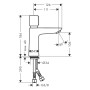 hansgrohe Talis E Selbstschluss-Waschtischarmatur mit Temperaturregulierung