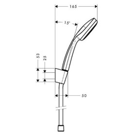 hansgrohe Croma 100 1jet / Porter'S Set 125 cm