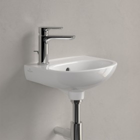 Villeroy & Boch O.novo Handwaschbecken 36 x 27,5 cm, mit Überlauf und Hahnloch links