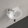 Villeroy & Boch O.novo Handwaschbecken 36 x 27,5 cm, mit Überlauf und Hahnloch links