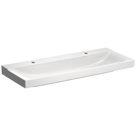 Geberit Xeno² Waschtisch 120 cm mit 2 Hahnlöchern