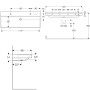Geberit Xeno² Waschtisch 120 cm mit 2 Hahnlöchern