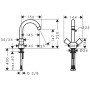 hansgrohe Logis 2-Griff-Waschtischmischer 150 ohne Ablaufgarnitur