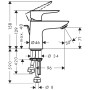 hansgrohe Talis E Einhebel-Waschtischmischer 80, Niederdruck