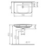 VitrA Sento Waschtisch unterbaufähig 78 x 48,5 cm