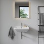 Duravit D-Neo Waschtisch 55 cm, mit 1 Hahnloch und Überlauf