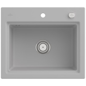 Villeroy & Boch Subway Style 60 S Einbauspüle, Ablaufgarnitur mit Excenterbetätigung, inkl. Abtropfgitter