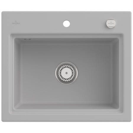 Villeroy & Boch Subway Style 60 S Einbauspüle, Ablaufgarnitur mit Excenterbetätigung, inkl. Abtropfgitter