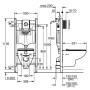 GROHE Solido 5 in 1-Set für WC mit Bau-Keramik Tiefspül-WC, Bauhöhe 113 cm