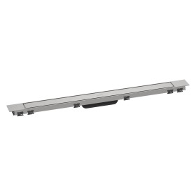 hansgrohe RainDrain Match Plus Fertigset Duschrinne 90 cm mit höhenverstellbarem Rahmen