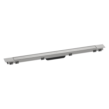 hansgrohe RainDrain Match Plus Fertigset Duschrinne 90 cm mit höhenverstellbarem Rahmen