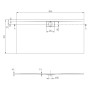 Villeroy & Boch Architectura rechteckige Duschwanne, 180 x 90 x 1,5 cm