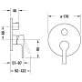 Duravit B.2 Einhebel-Wannenmischer Unterputz für 2 Verbraucher
