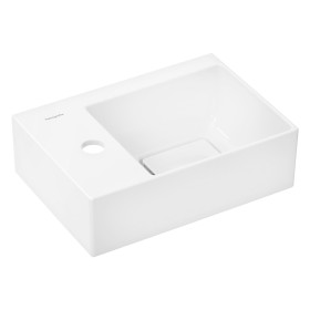 hansgrohe Xevolos E Handwaschbecken 36 x 25 cm mit Hahnloch links ohne Überlauf