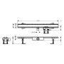 hansgrohe RainDrain Compact Komplettset Duschrinne 80 cm für flache Installation