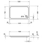 Duravit D-Code Rechteck Duschwanne 120 x 80 cm