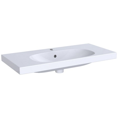 Geberit Acanto Waschtisch mit verkürzter Ausladung und Ablagefläche 90 x 42,2 cm