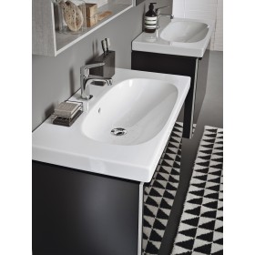Geberit Acanto Waschtisch mit verkürzter Ausladung und Ablagefläche 90 x 42,2 cm
