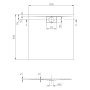Villeroy & Boch Architectura Metalrim Duschwanne 100 x 100 x 1,5 cm