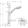 hansgrohe Croma 100 Vario/Ecostat Comfort Combi 90 cm