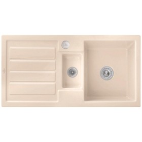 Évier encastrable Villeroy & Boch Flavia 60, bonde avec commande excentrée, réversible