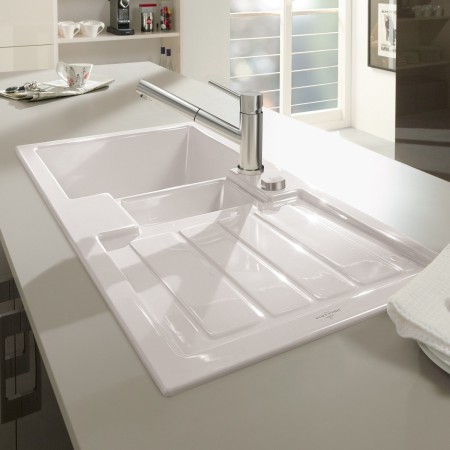 Villeroy & Boch Flavia 60 Einbauspüle, Ablaufgarnitur mit Excenterbetätigung, reversibel