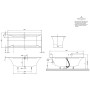 Villeroy & Boch Squaro Edge 12 Duo Badewanne 180 x 80 cm mit Profibox 2.0 Eck