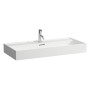 LAUFEN Kartell Aufsatzwaschtisch 100 x 46 cm, mit 1 Hahnloch, mit Überlauf