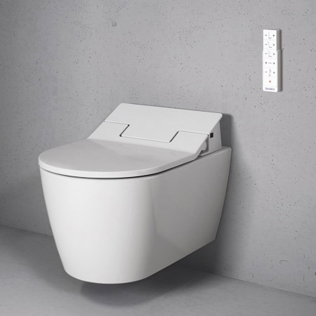 Duravit ME by Starck Wand-WC Set mit Sensowash Slim WC-Sitz