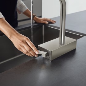 hansgrohe Aquno Select M81 Einhebel-Küchenmischer 250, Ausziehauslauf, 2jet